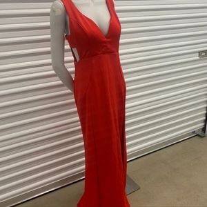 Women's size Xl red long dress